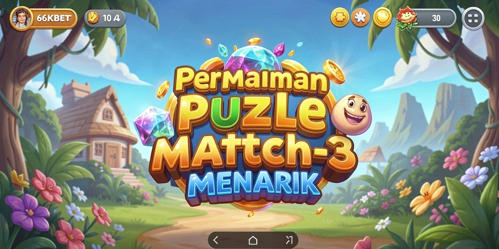 Tangkapan layar gameplay <strong>66KBET</strong> yang menunjukkan aksi Match-3 yang menarik.