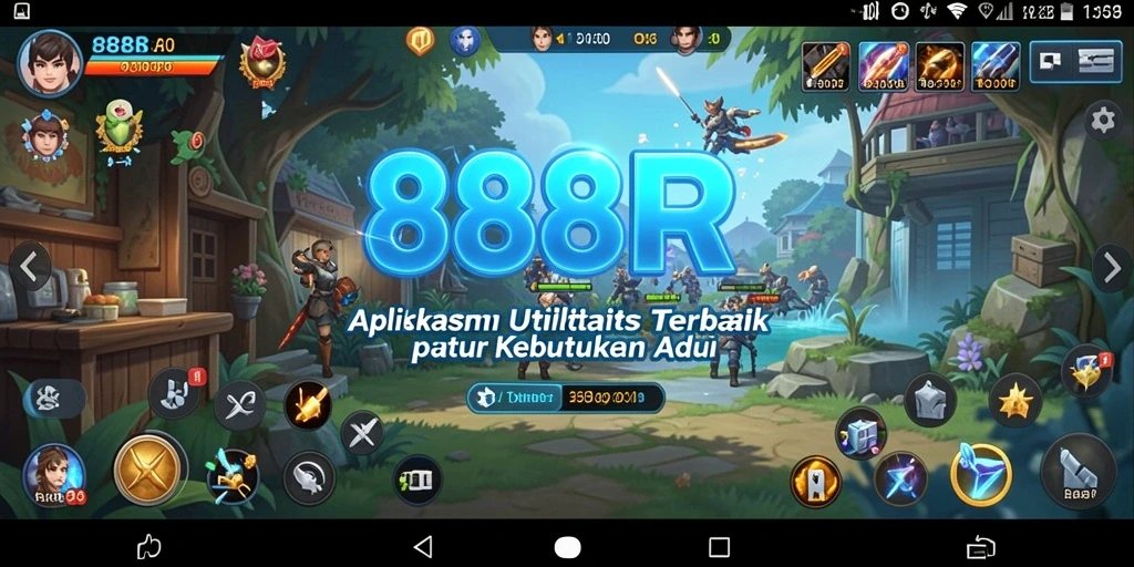 Tampilan antarmuka 888R yang intuitif dan mudah digunakan.