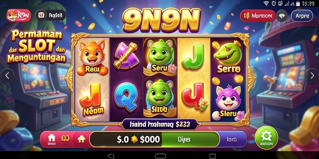 Tampilan gameplay Slot yang seru di 9N9N.