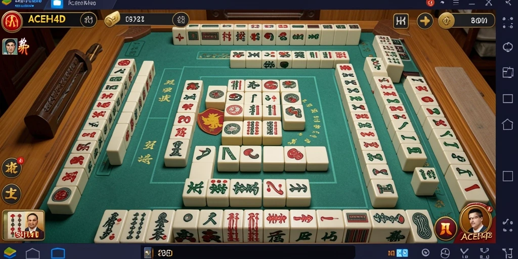 Screenshot menampilkan gameplay menarik dari ACEH4D dengan berbagai tema Mahjong.