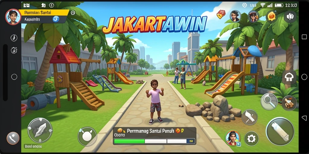Tampilan gameplay menarik dengan grafis cantik.