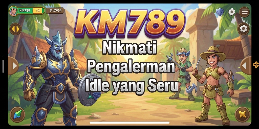 Tampilan gameplay KM789 yang menarik dan penuh warna.