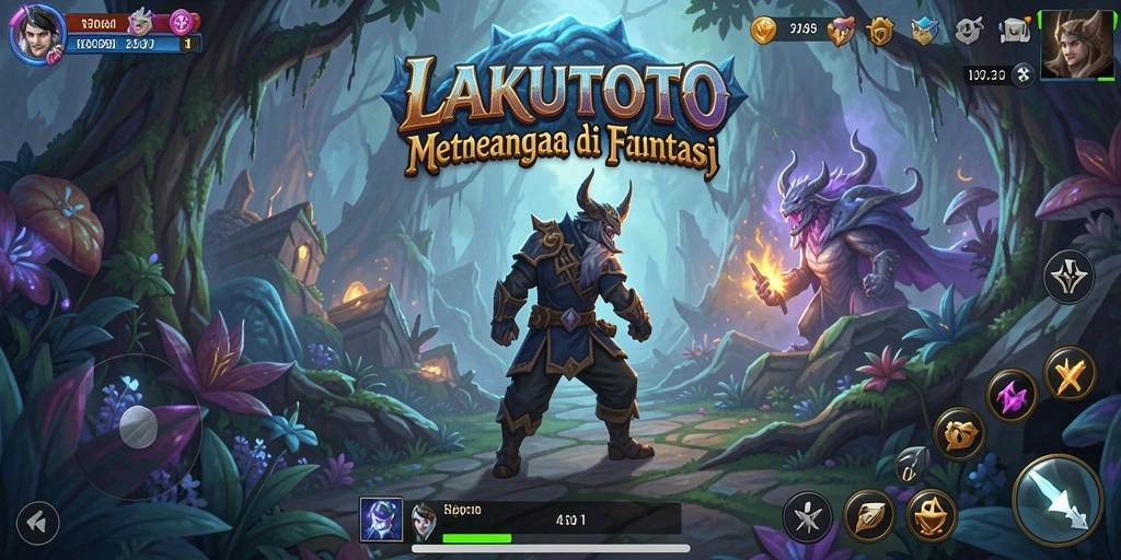 Tampilan gameplay LAKUTOTO yang menakjubkan dan penuh petualangan.