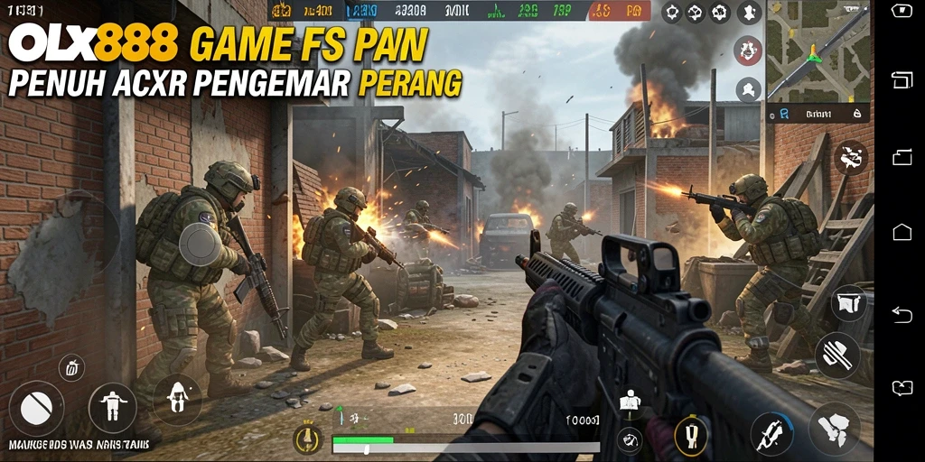 Gameplay seru dalam pertempuran FPS yang intens.