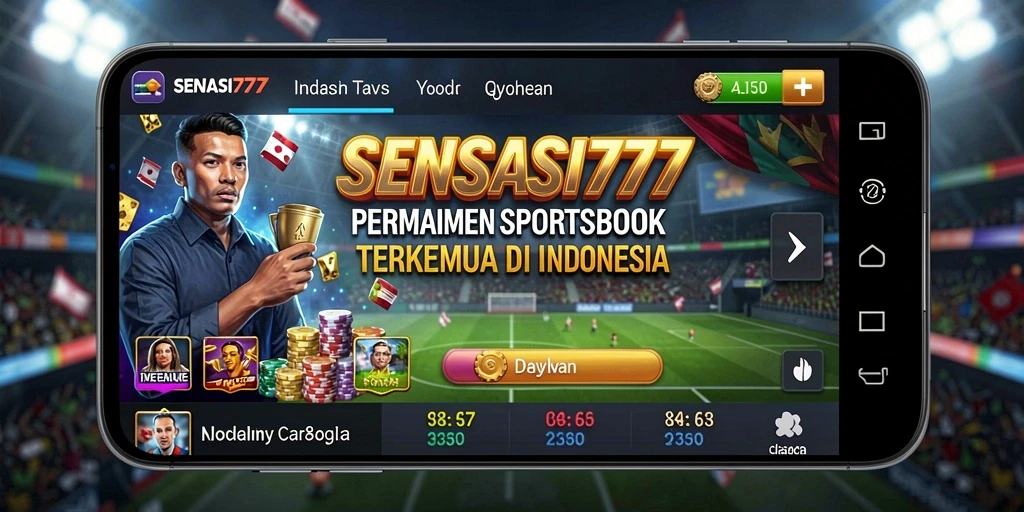 Tampilan menarik dari gameplay SENSASI777 dalam olahraga taruhan.