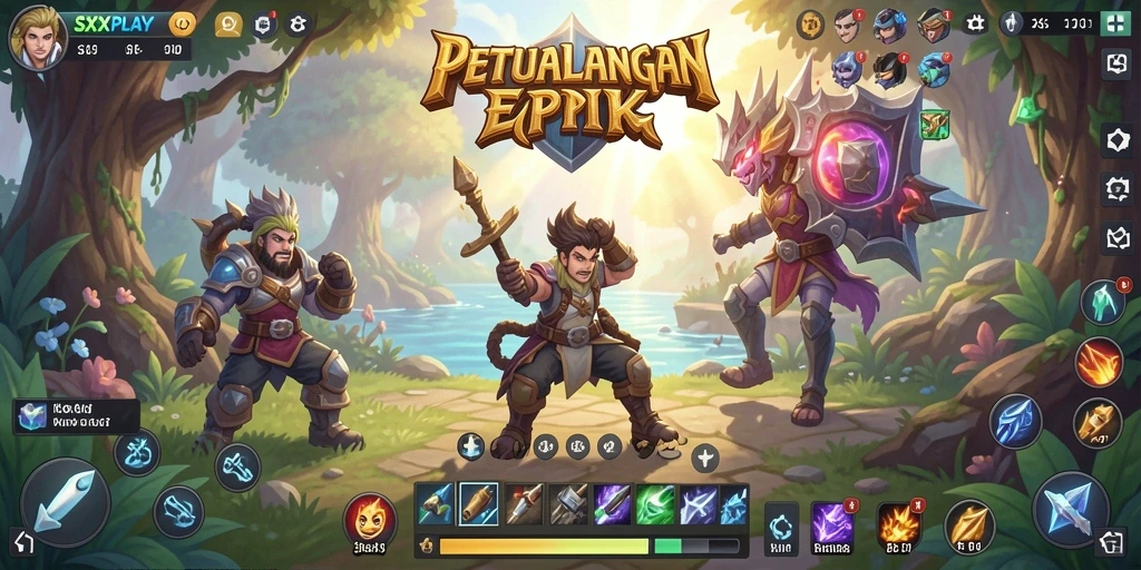 Tampilan mendebarkan dari gameplay SXXPLAY saat bertarung.