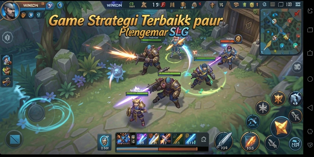 Screenshot gameplay WINIDN menampilkan aksi strategis yang mendebarkan.